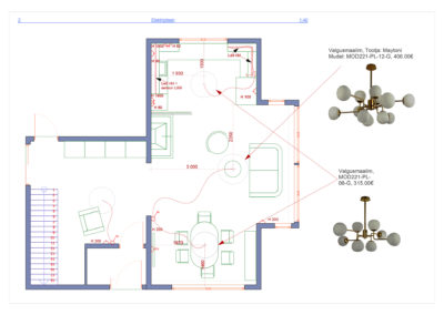 Living Room and kitchen project