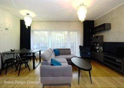 Interior of a four-room apartment on Priisle street